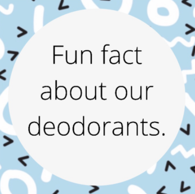 Fun fact about MEBEME all natural deodorants