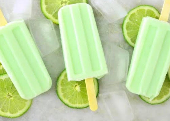 Fresh Citrus And Coconut Water Ice Block